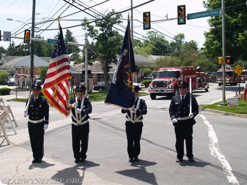          Memorial Day 2014 Color Guard
           Rich Schwarz, Jeff Culbertson, 
              Mike Newell, Brian Brown